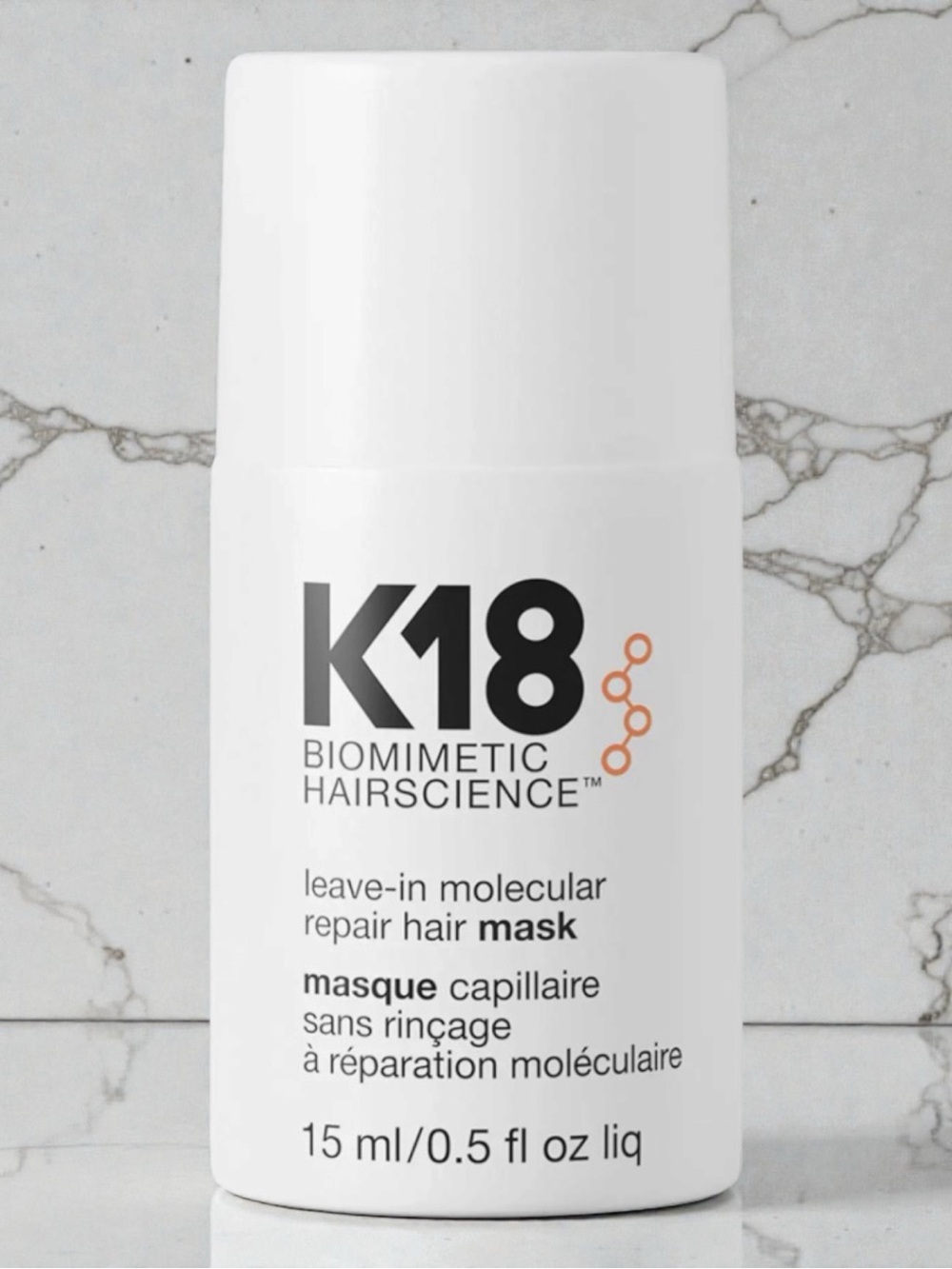 K18 Biomimetic Hairscience Leave-In Molecular Repair Hair Mask Mini 15ml / 0.5oz
